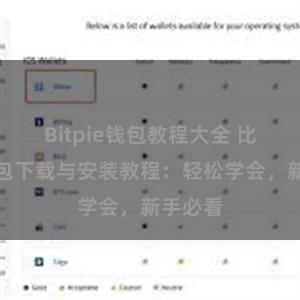 Bitpie钱包教程大全 比特派钱包下载与安装教程：轻松学会，新手必看