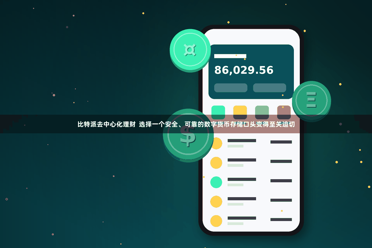 比特派去中心化理财  选择一个安全、可靠的数字货币存储口头变得至关迫切